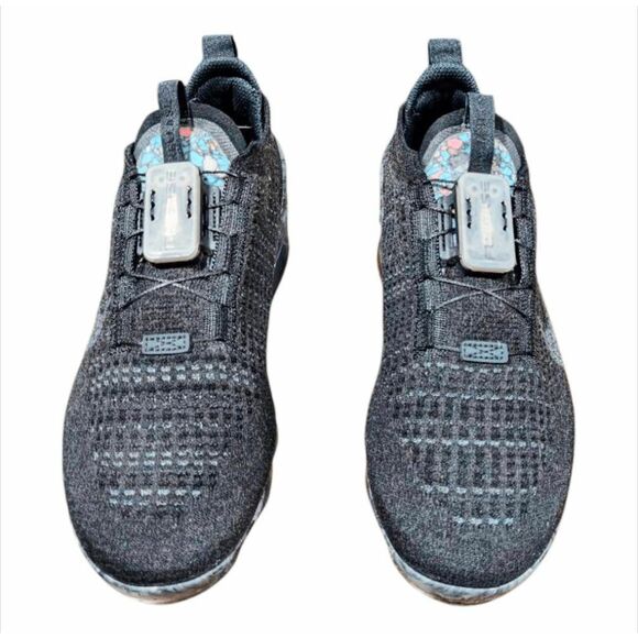 NIKE Air VaporMax 2020 Flyknit 'Black Dark Grey' Running Shoes Size 10 - Picture 4 of 9